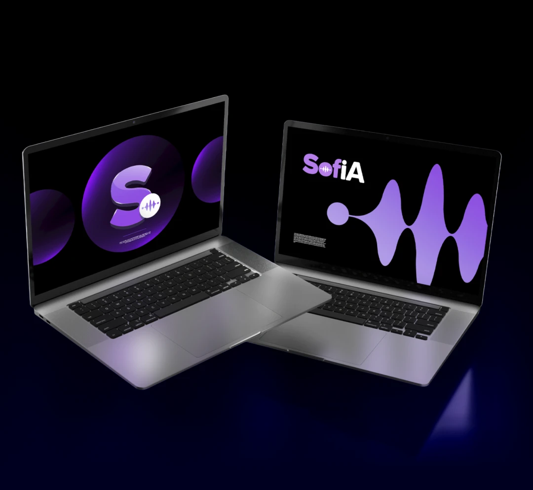 Representação visual dos funcionários virtuais de IA da SofIA em operação